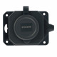 Розетка переносная 1-местная c/з Stekker RST16-1-44 250В 16А IP44 черный 50804