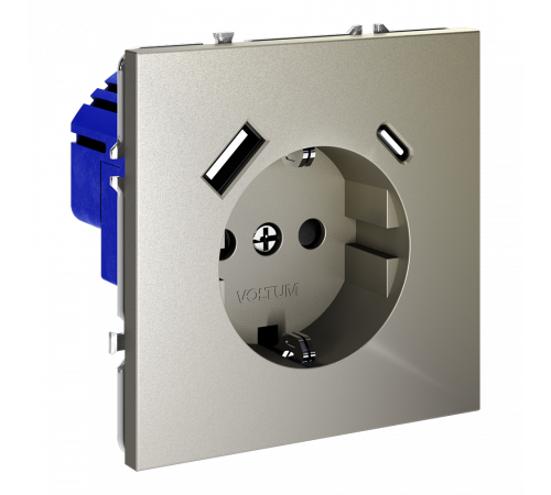 Розетка с USB, A+C Voltum S70 VLS040504 Розетка с USB, A+C Voltum S70 VLS040504
