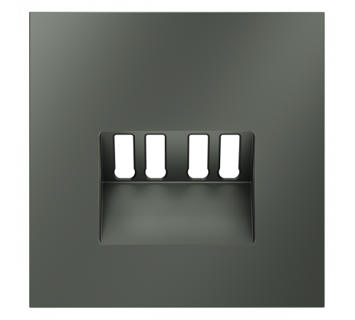Накладка для розетки акустической 4-местной  Voltum S70 (титан) VLS001506