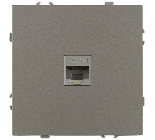 Розетка Эра Galaxy 15-3107-07 информационная RJ45 IP20 титан Б0070747