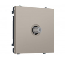 Комплект механизма TV розетки SAT SIGMA Серо-бежевый матовый 5-2400MHz 3.5dB QUANT PRO Ambrella Volt MS373050 (SP3730, PR215)