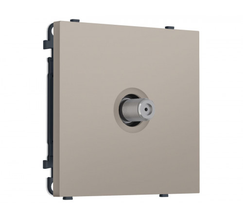 Комплект механизма TV розетки SAT SIGMA Серо-бежевый матовый 5-2400MHz 3.5dB QUANT PRO Ambrella Volt MS373050 (SP3730, PR215)