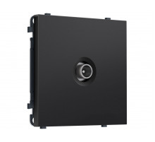 Комплект механизма TV розетки проходной SIGMA Черный матовый 5-1000 MHz 4dB QUANT PRO Ambrella Volt MS813030 (SP8130, PR211)