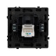 Розетка телефонная софт-тач черный оникс Arlight SCT-MTL1-SFPL-BK (RJ-11, 4C) 054301(1)