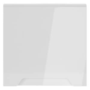 Накладка для розетки с заземлением, защитными шторками и крышкой Voltum S70 (белый глянцевый) VLS000801