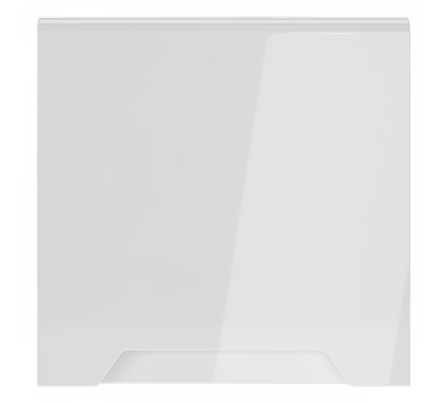 Накладка для розетки с заземлением, защитными шторками и крышкой Voltum S70 (белый глянцевый) VLS000801