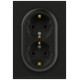 Розетка Эра Arktik 16-2104-05 двойная с заземлением 2X2P+E Schuko 16А-250В антрацит Б0070448