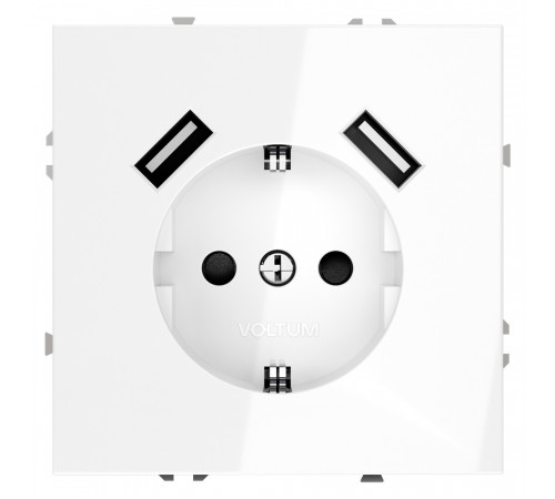 Розетка с USB, А+А Voltum S70 VLS040401 Розетка с USB, А+А Voltum S70 VLS040401