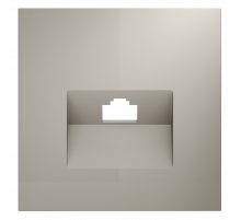 Накладка для розетки компьютерной RJ45 кат.6 Voltum S70 (кашемир) VLS001303