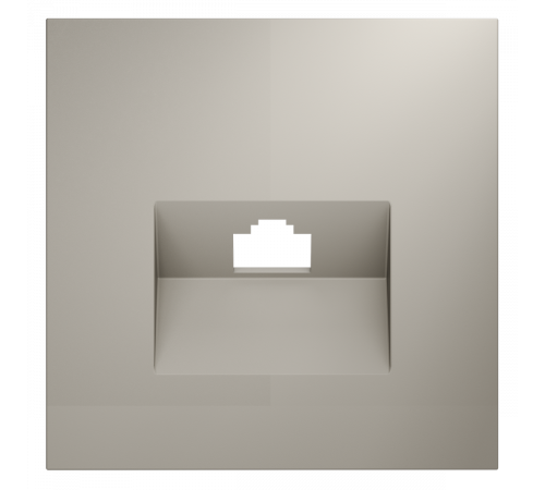 Накладка для розетки компьютерной RJ45 кат.6 Voltum S70 (кашемир) VLS001303