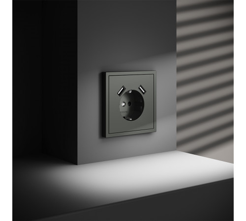 Розетка с USB, А+А Voltum S70 VLS040406 Розетка с USB, А+А Voltum S70 VLS040406
