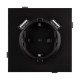 Механизм розетки с USB зарядкой Arlight SCT-TENDO-MUAA-PL-BK (230V, 16A) 054083