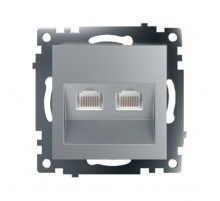 Розетка компьютерная 2-местная RJ-45 Stekker Катрин GLS00-7109-03 50005