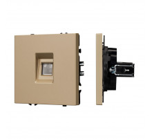 Розетка телефонная софт-тач золотой песок Arlight SCT-MTL1-SFPL-GD (RJ-11, 4C) 054302(1)