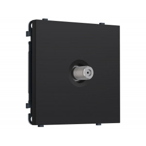 Комплект механизма TV розетки SAT SIGMA Черный Мягкое касание 5-2400MHz 3.5dB QUANT PRO Ambrella Volt MS993050 (SP9930, PR215)