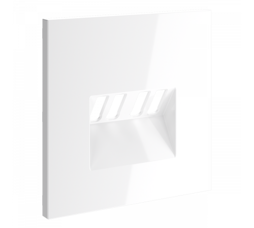 Накладка для розетки акустической 4-местной  Voltum S70 (белый глянцевый) VLS001501