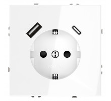 Розетка с USB, A+C Voltum S70 VLS040501