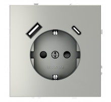 Розетка с USB, A+C Voltum S70 VLS040505