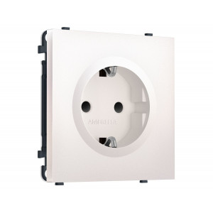 Комплект механизма электрической розетки SIGMA Жемчуг 50Hz 2P+E с/з с/ш 16A-250V QUANT PRO Ambrella Volt MS207010 (SP2070, PR141)