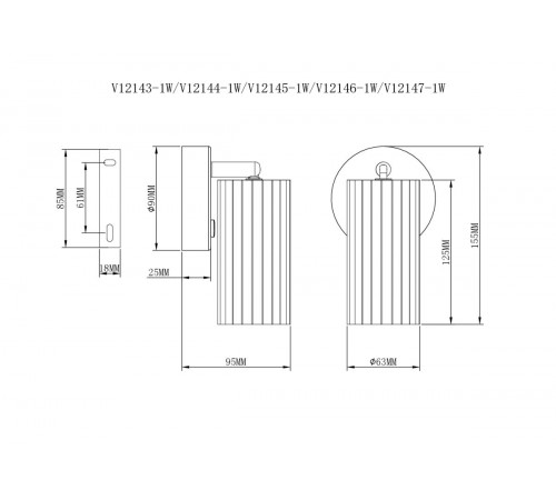 Спот Moderli Cora V12146-1W