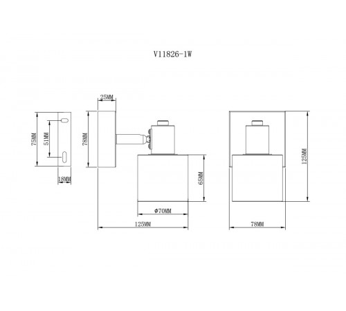 Спот Moderli Malet V11826-1W