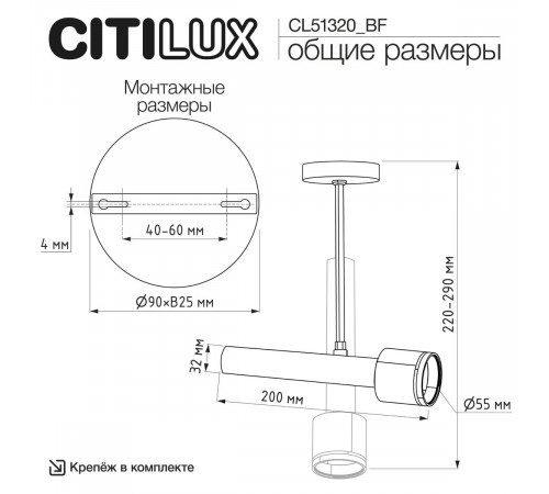 Спот Citilux Vektor CL51320_BF