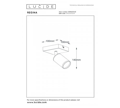 Спот Lucide Regina 53914/01/41