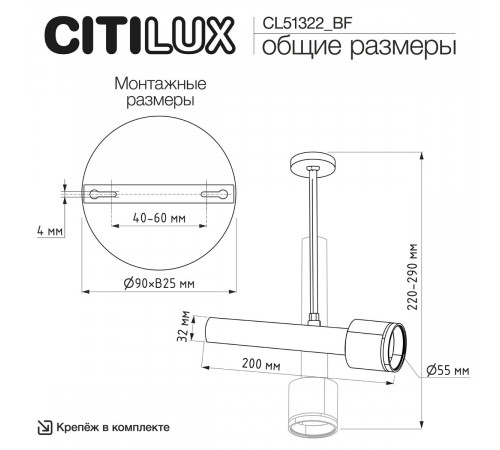 Спот Citilux Vektor CL51322_BF