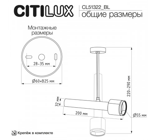 Спот Citilux Vektor CL51322_BL