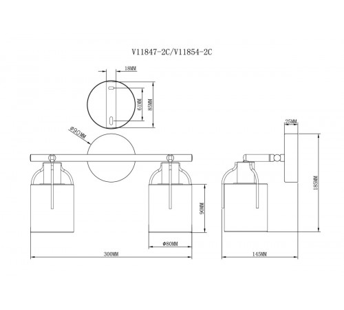 Спот Moderli Inari V11847-2C