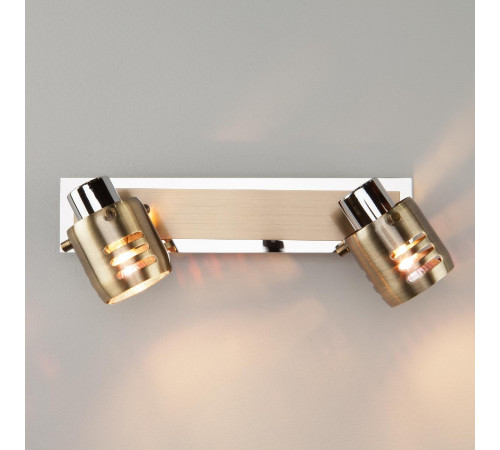 Спот Eurosvet 23463/2 хром/античная бронза