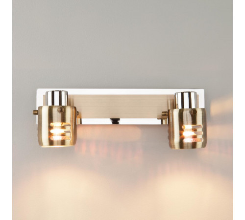 Спот Eurosvet 23463/2 хром/античная бронза