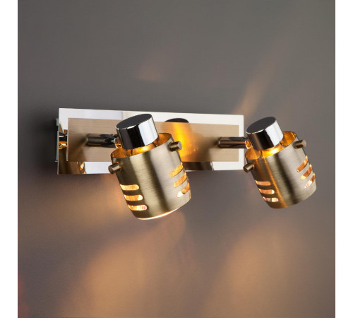 Спот Eurosvet 23463/2 хром/античная бронза