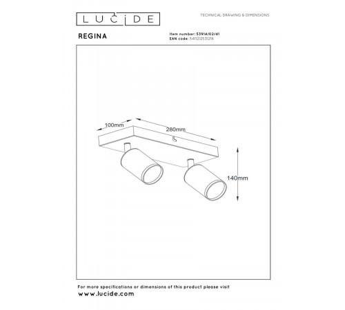 Спот Lucide Regina 53914/02/41