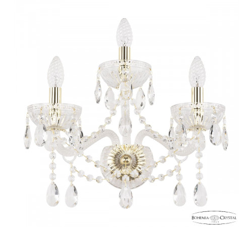 Бра Bohemia Ivele Crystal 5413B/2+1/165 G Clear/M-1G Бра Bohemia Ivele Crystal 5413B/2+1/165 G Clear/M-1G