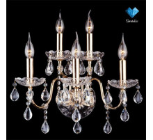 Бра Eurosvet 3600/5 золото/прозрачный хрусталь Strotskis