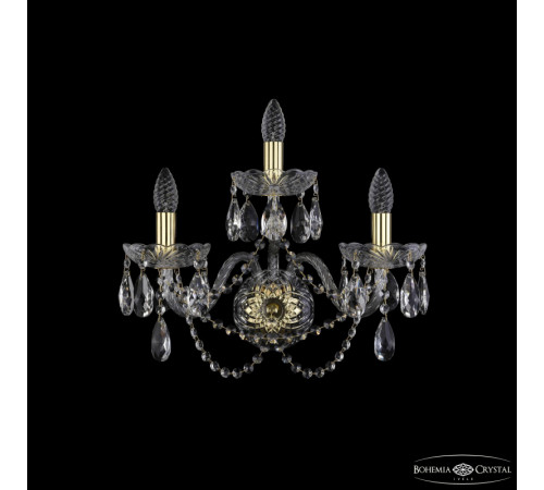 Бра Bohemia Ivele Crystal 1402B/2+1/195/XL G Бра Bohemia Ivele Crystal 1402B/2+1/195/XL G