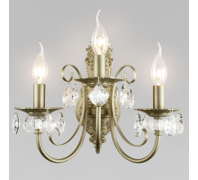 Бра Eurosvet Alda 3305/3  латунь/прозрачный хрусталь Strotskis a072113