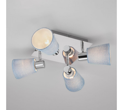 Спот Eurosvet Culver 20080/4 хром/голубой