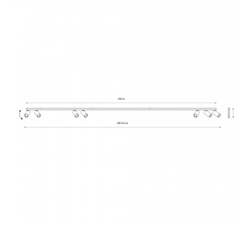 Спот Nowodvorski Fourty Surface VII Umbra Gray 11470