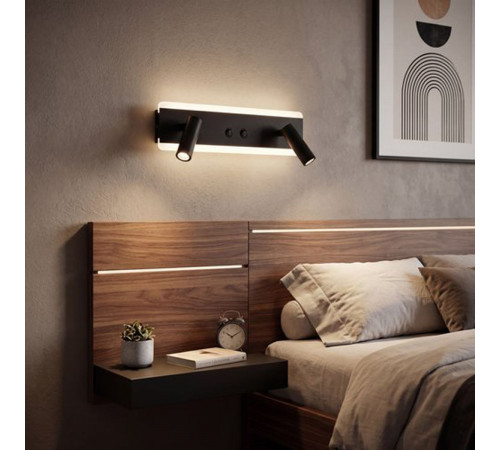 Спот Reluce 86213-9.2-001CT LED9+6W BK