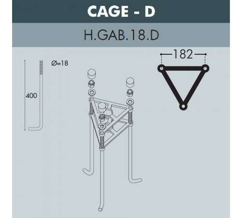 Садово-парковый светильник Fumagalli EKTOR 3000 MIDIPILAR/GLOBE 400 modern 1L G41.365.A10.AYE27