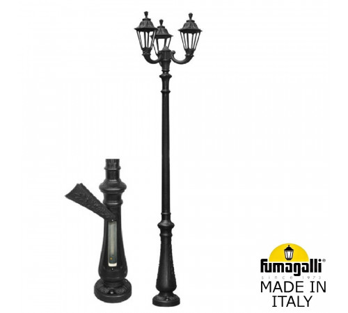 Садово-парковый светильник Fumagalli NEBO OFIR/RUT 3L E26.202.R30.AXE27