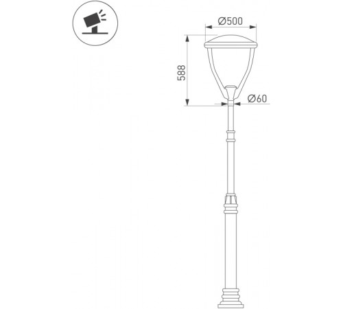 Уличный светильник Arlight OXOR-LEIS-500x588-50W Day4000 (BK, 120 deg, 230V) IP65 052466 Уличный светильник Arlight OXOR-LEIS-500x588-50W Day4000 (BK, 120 deg, 230V) IP65 052466