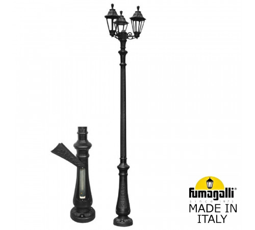 Садово-парковый светильник Fumagalli NEBO BISSO/RUT 3L E26.202.S30.AXE27