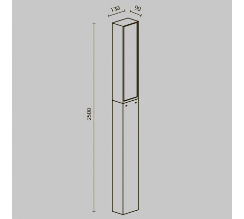 Парковый светильник Maytoni Blitz O470FL-L40GF3K Парковый светильник Maytoni Blitz O470FL-L40GF3K