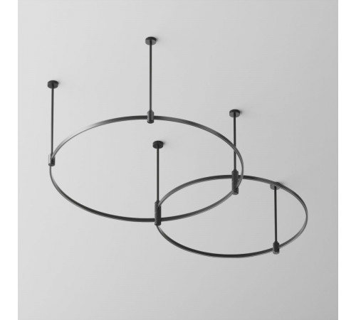 Основание Medium круглое двухуровневое на жестких подвесах для трековых светильников Maytoni Technical Flarity TFC-Flar-M01-B