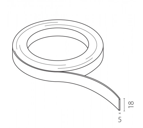 Шинопровод гибкий 48V 10м оранжевый Lightstar Due Hermes 510103
