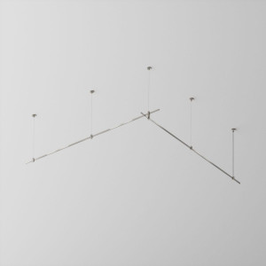 Основание двухуровневое на тросовых подвесах Hang для трековых светильников Maytoni Technical Flarity TFC-Flar-H06-PT