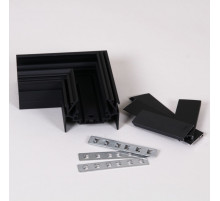 Магнитный шинопровод для натяжных потолков (гарпун) Reluce RL 06301 corner connector BK